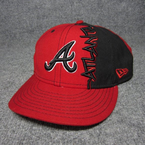 Atlanta Braves Hat Cap Jagged Edge Graffiti Shockwave Baseball New Era Men 7 1/4